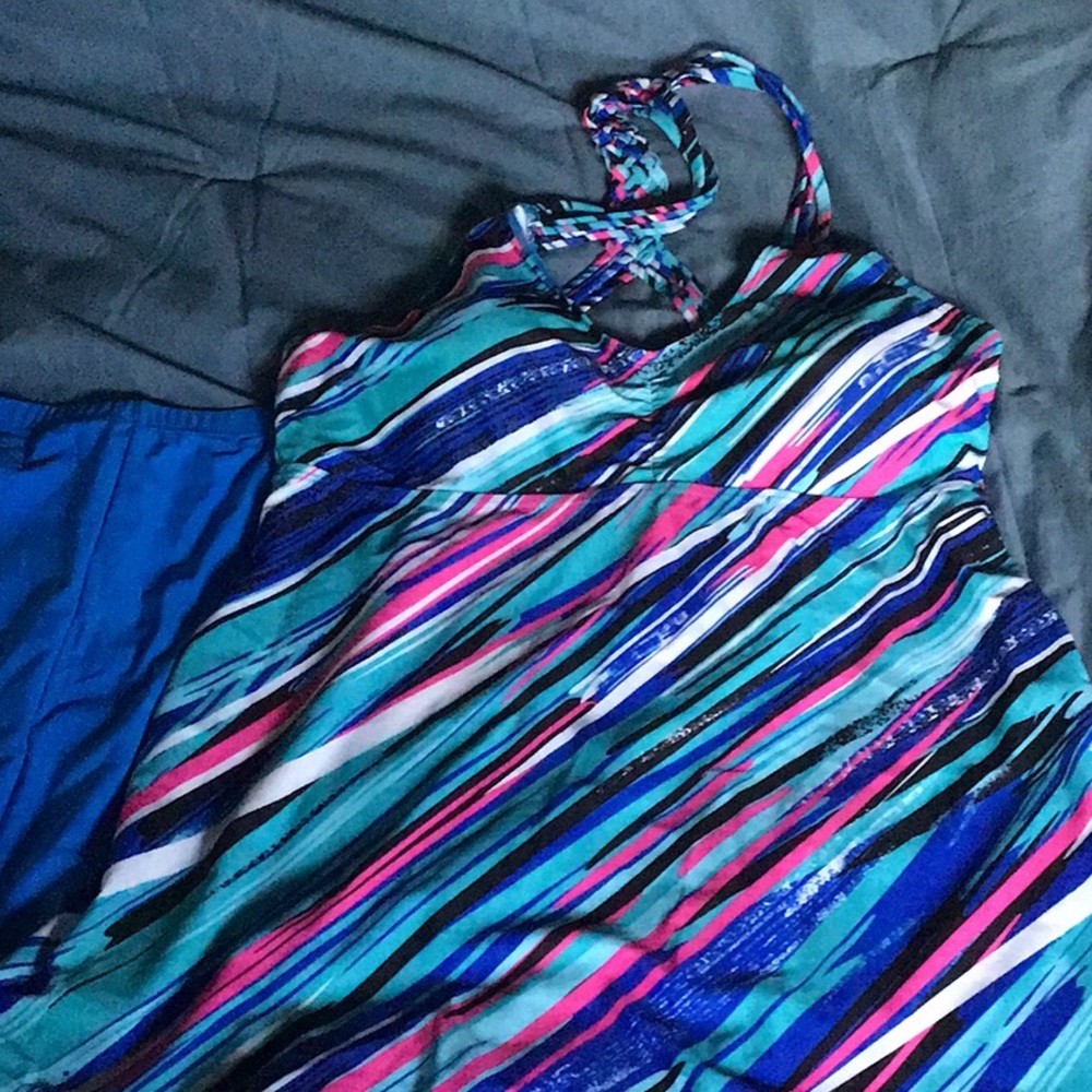 2 piece bathing suit.